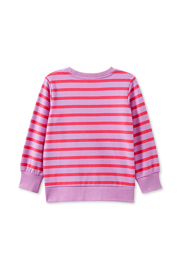 Milky - Raspberry Stripe Sweat
